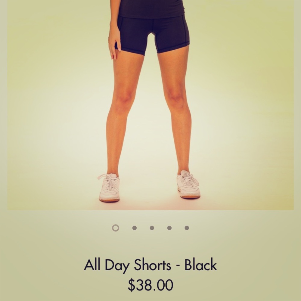 Ethos all day black shorts